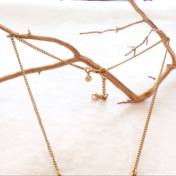 J. Crew Multi Gems Pendant Gold Necklace - Picture 4 of 4